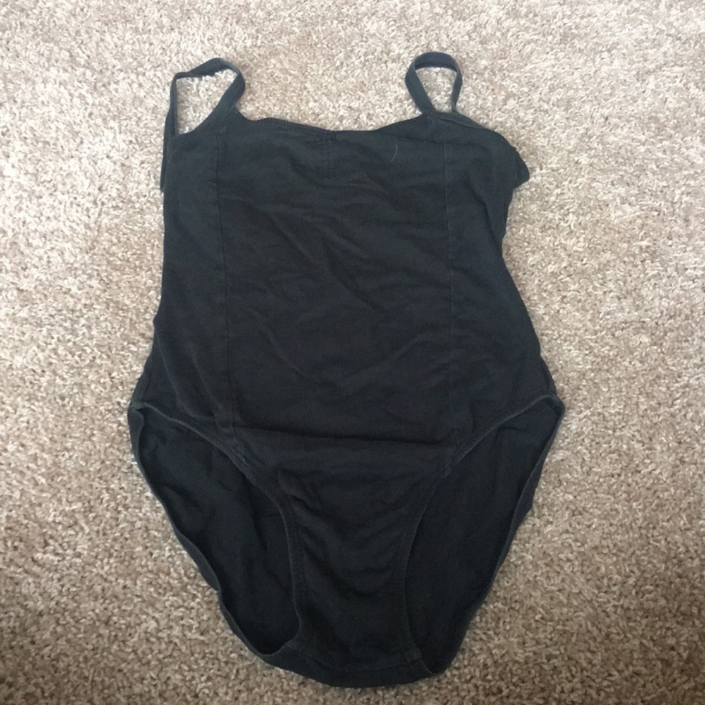 Ballet adult leotard black camisole